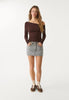 SkortLuxe™ | Comfy Denim Mini Skort