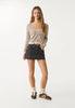 SkortLuxe™ | Comfy Denim Mini Skort