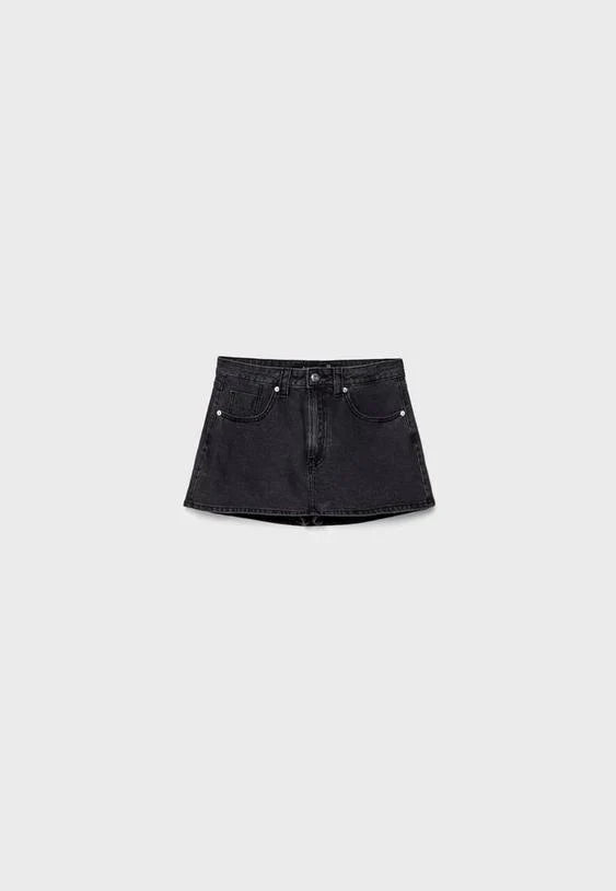 SkortLuxe™ | Comfy Denim Mini Skort