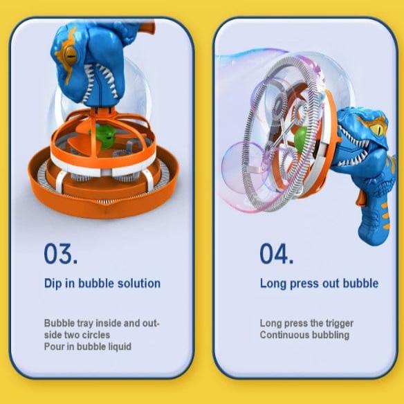 MiniDino™ | Portable Dinosaur Bubble Blaster