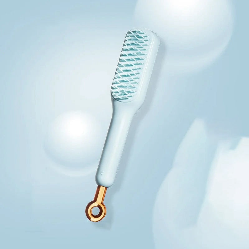 Self-Cleaning Anti-Static Massage Hair Brush