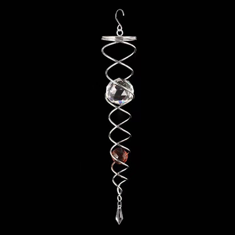 CrystalTwister™ | Metal Crystal Spiral Wind Chime