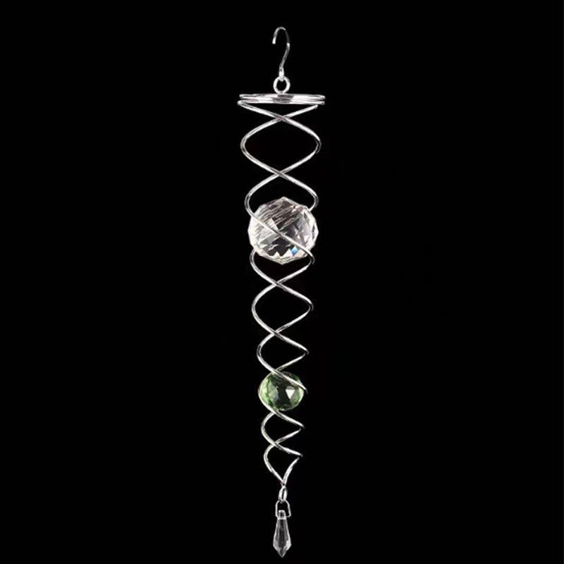 CrystalTwister™ | Metal Crystal Spiral Wind Chime