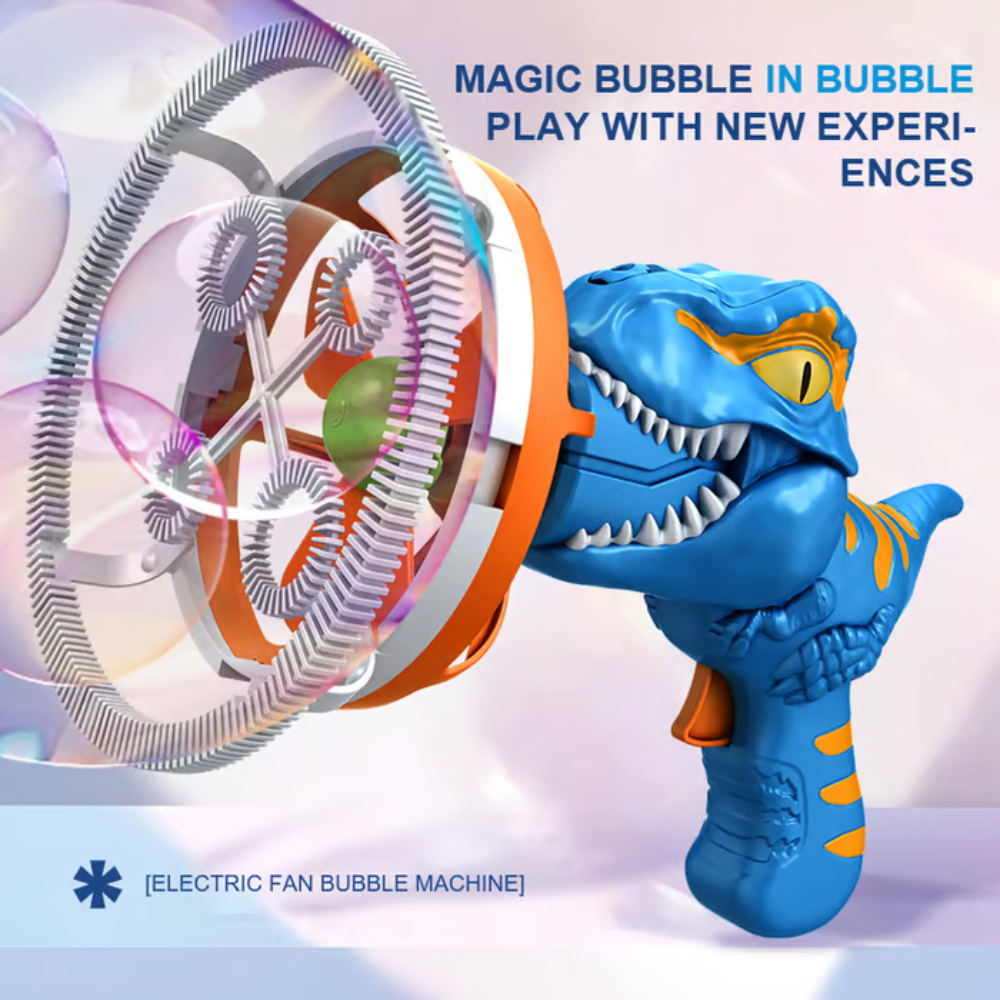 MiniDino™ | Portable Dinosaur Bubble Blaster