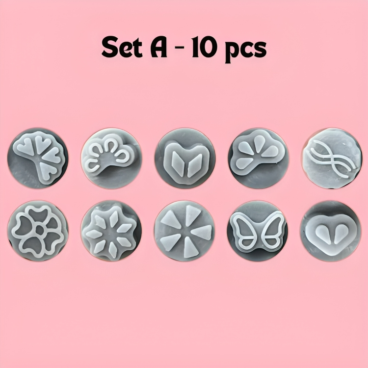 DesignPress™ Quick Nail Design Stamping 5+5 (10 pieces)