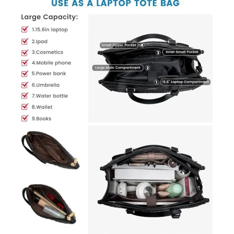 2-in-1 Insulated Bag with Laptop Compartment – Stylish & Practical for Work and Everyday Use