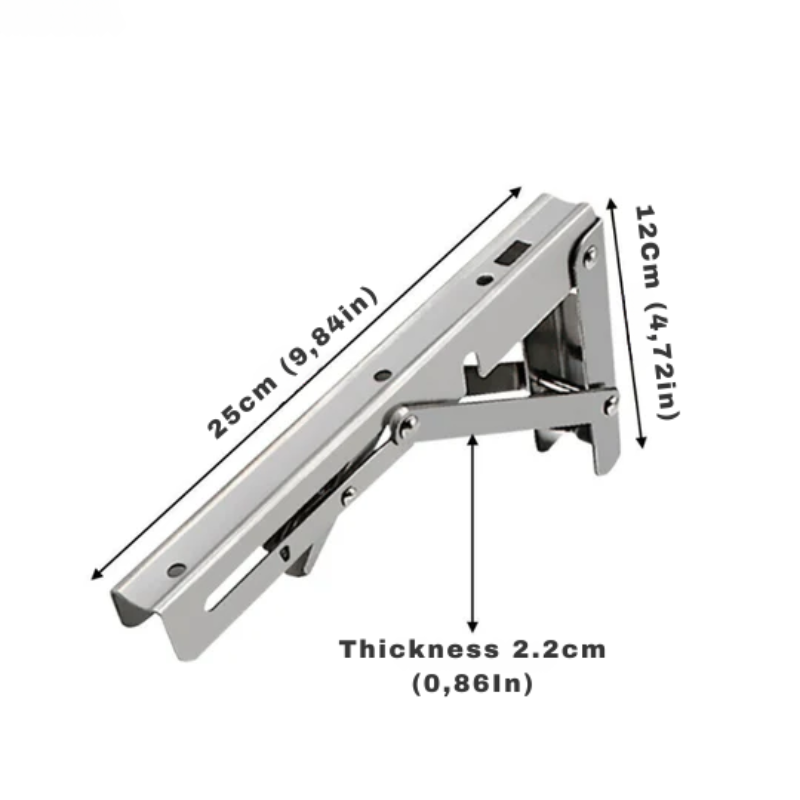 Sturdy foldable stand for optimized space (x2)
