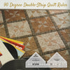 AngleMaster™ Quilt Ruler – 90° Double-Strip Edition