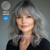 Eterna™ | Effortless Natural Look with Customizable Fit Clip-On Bangs