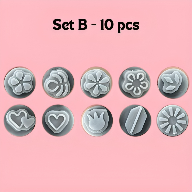 DesignPress™ Quick Nail Design Stamping 5+5 (10 pieces)
