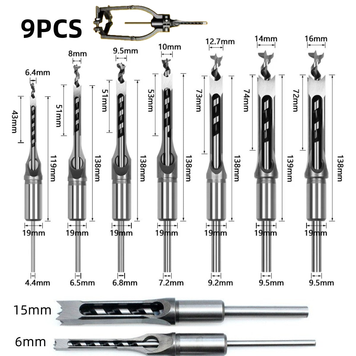 PRECIZO™ Adapter & Chisel Set