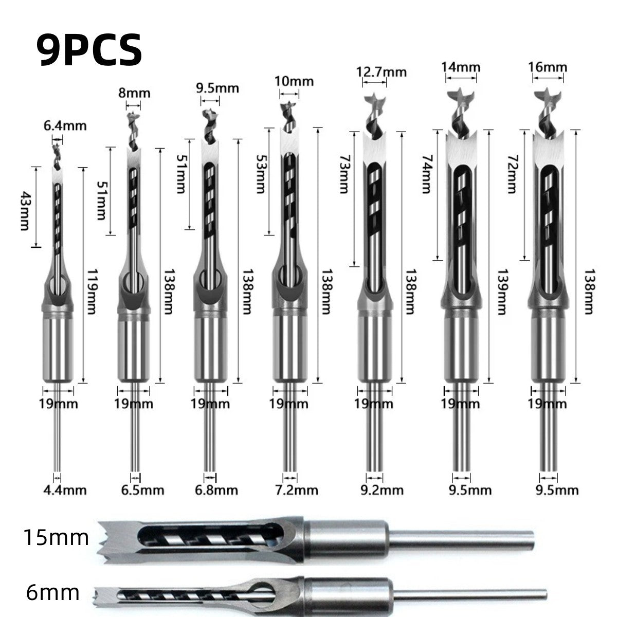 PRECIZO™ Adapter & Chisel Set
