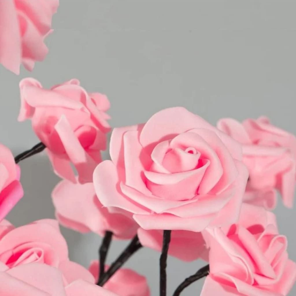 ENCHANTED LED ROSE FLOWER & CHRISTMAS TREE FAIRY LIGHT LAMP