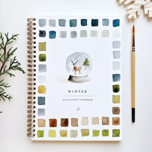 AquaBliss™ - Beginner Watercolor Learning Book