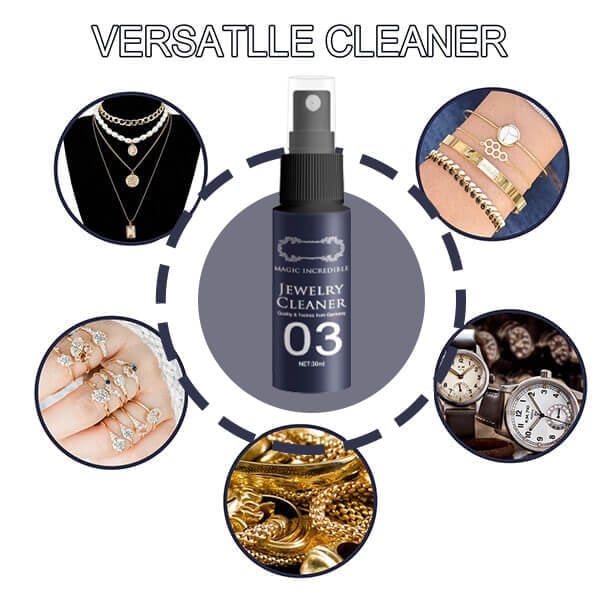 Jewelry cleaning spray