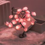 ENCHANTED LED ROSE FLOWER & CHRISTMAS TREE FAIRY LIGHT LAMP