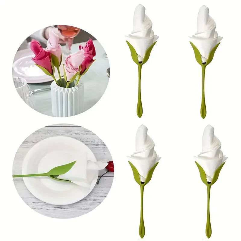 Florenza™ | Roll Napkins into Elegant Flowers (2 Pcs)