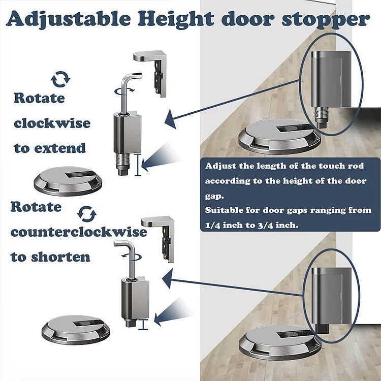DoorDock™ | This stopper holds even heavy doors in place with ease
