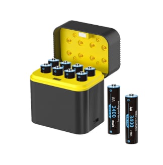 SuperCharger - Rechargeable AA/AAA Lithium Batteries with Charger