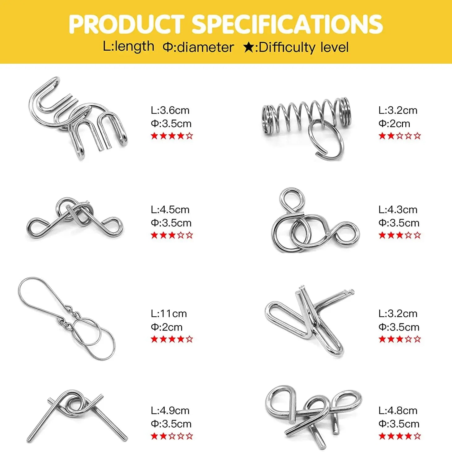 Disentanglement Iron Link Unlock Interlock Game