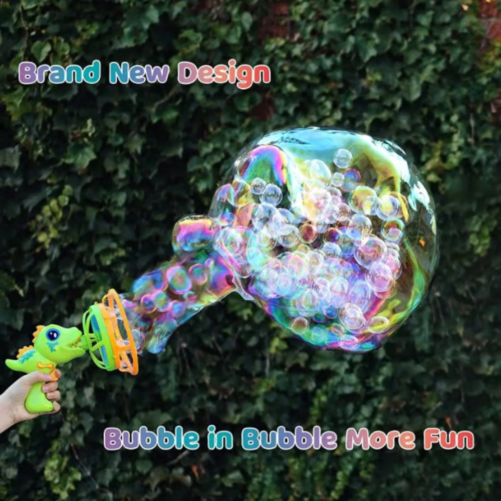 MiniDino™ | Portable Dinosaur Bubble Blaster