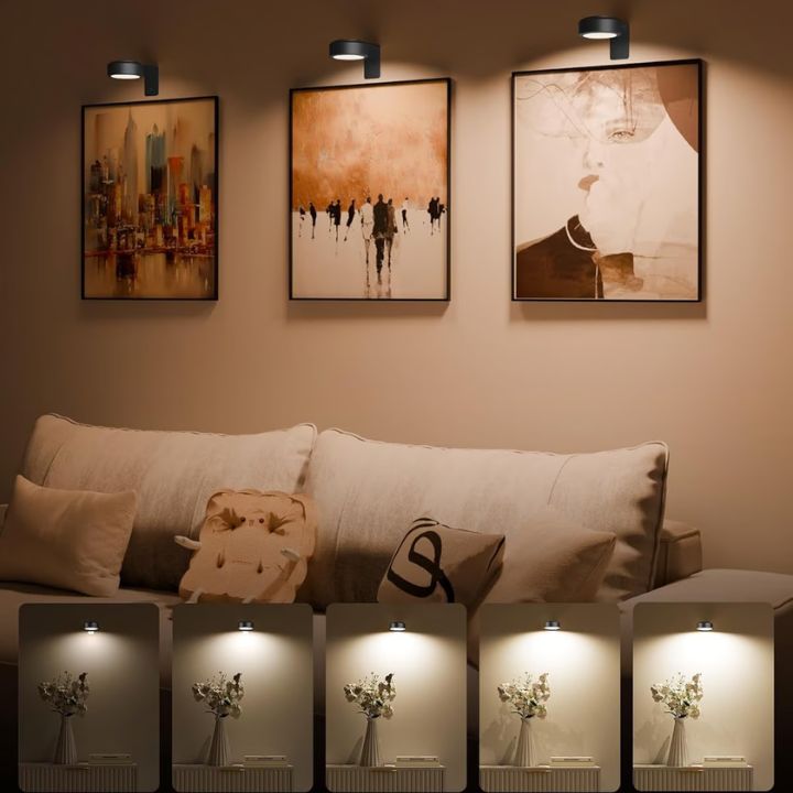 Magnetic LED Picture Light – Dimmable & Rechargeable