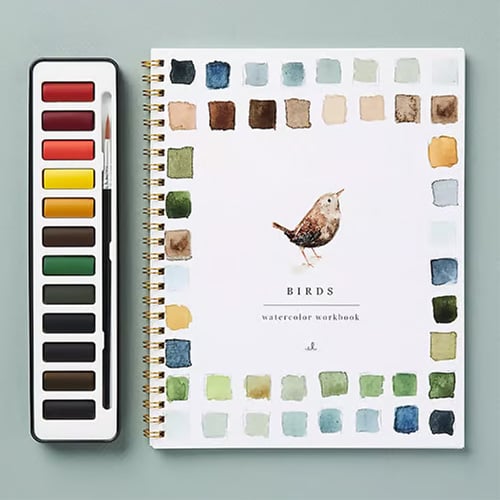 AquaBliss™ - Beginner Watercolor Learning Book