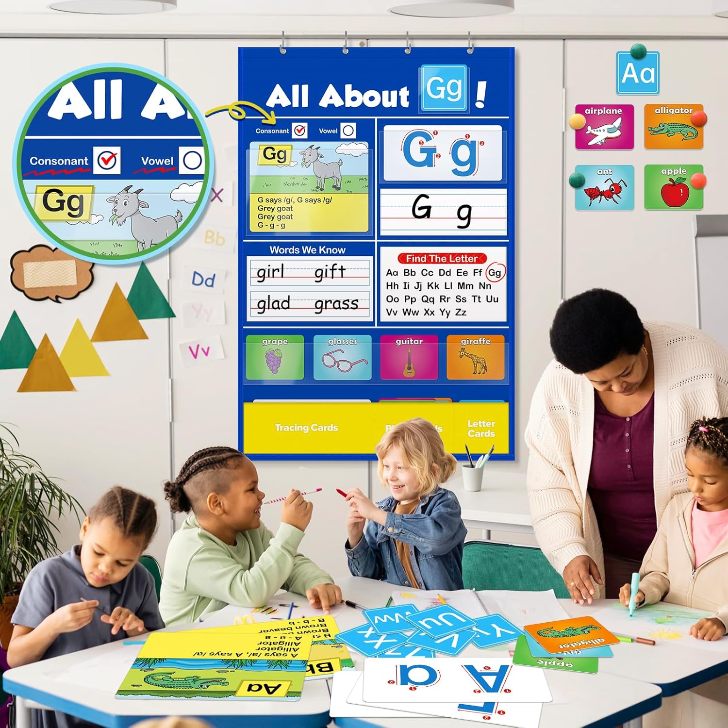 AlphaPlay - Interactive Alphabet Learning Pocket Chart