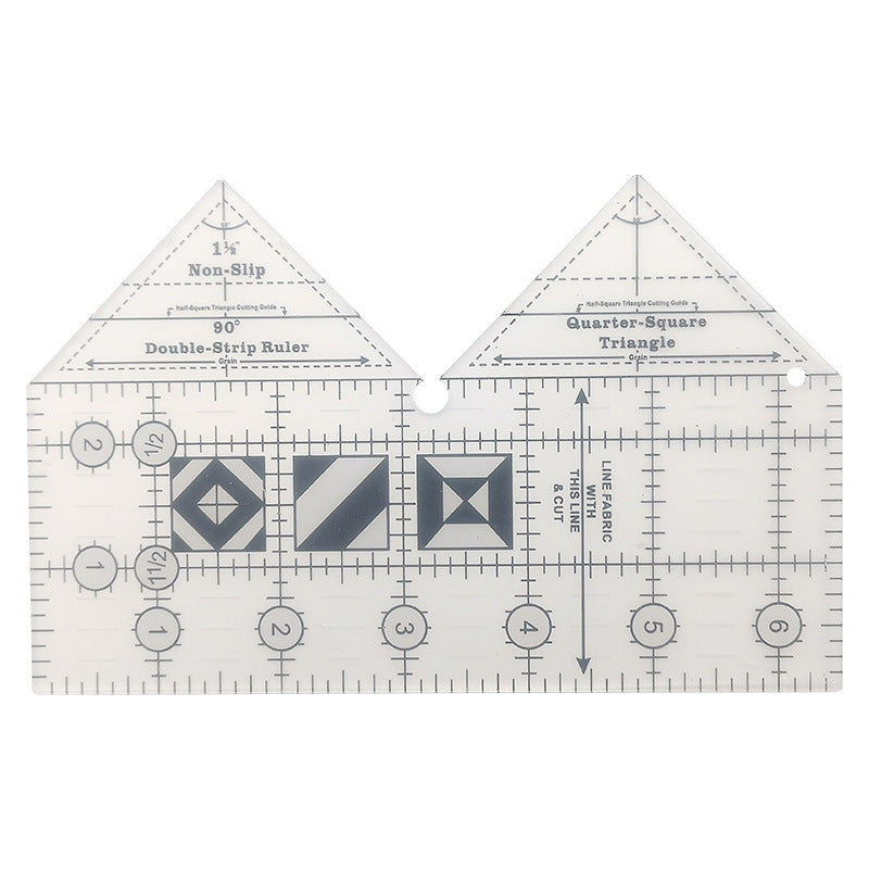 AngleMaster™ Quilt Ruler – 90° Double-Strip Edition