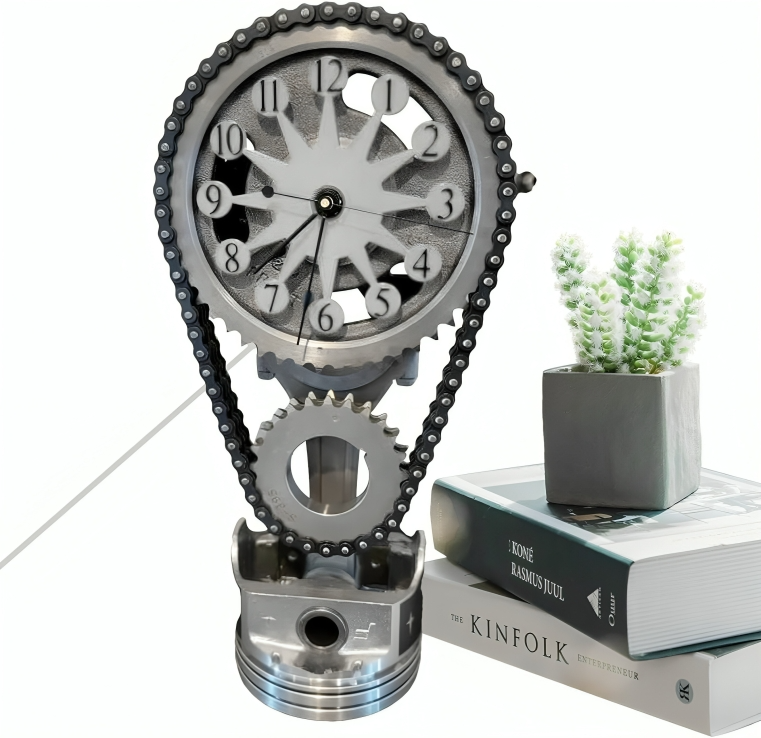 Clock9nine - Rotating Metal Gear Clock