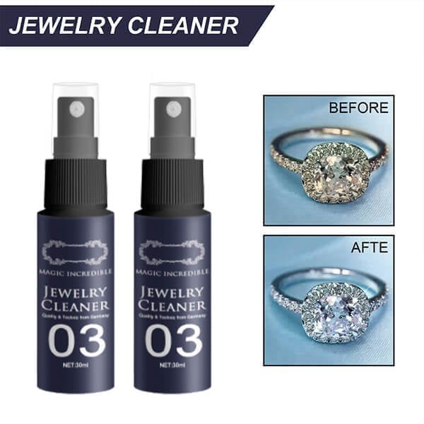 Jewelry cleaning spray