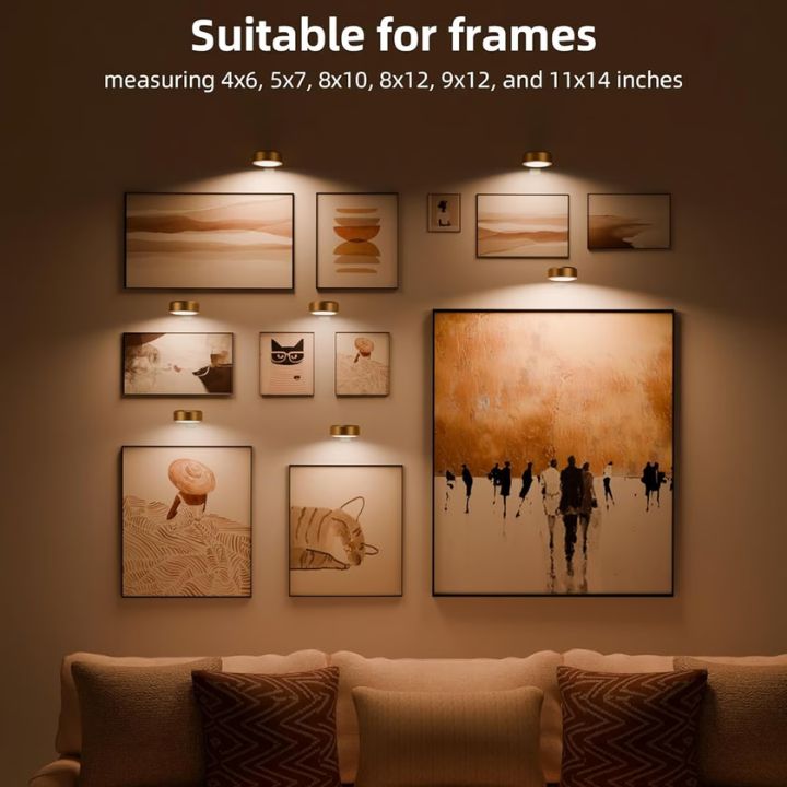 Magnetic LED Picture Light – Dimmable & Rechargeable