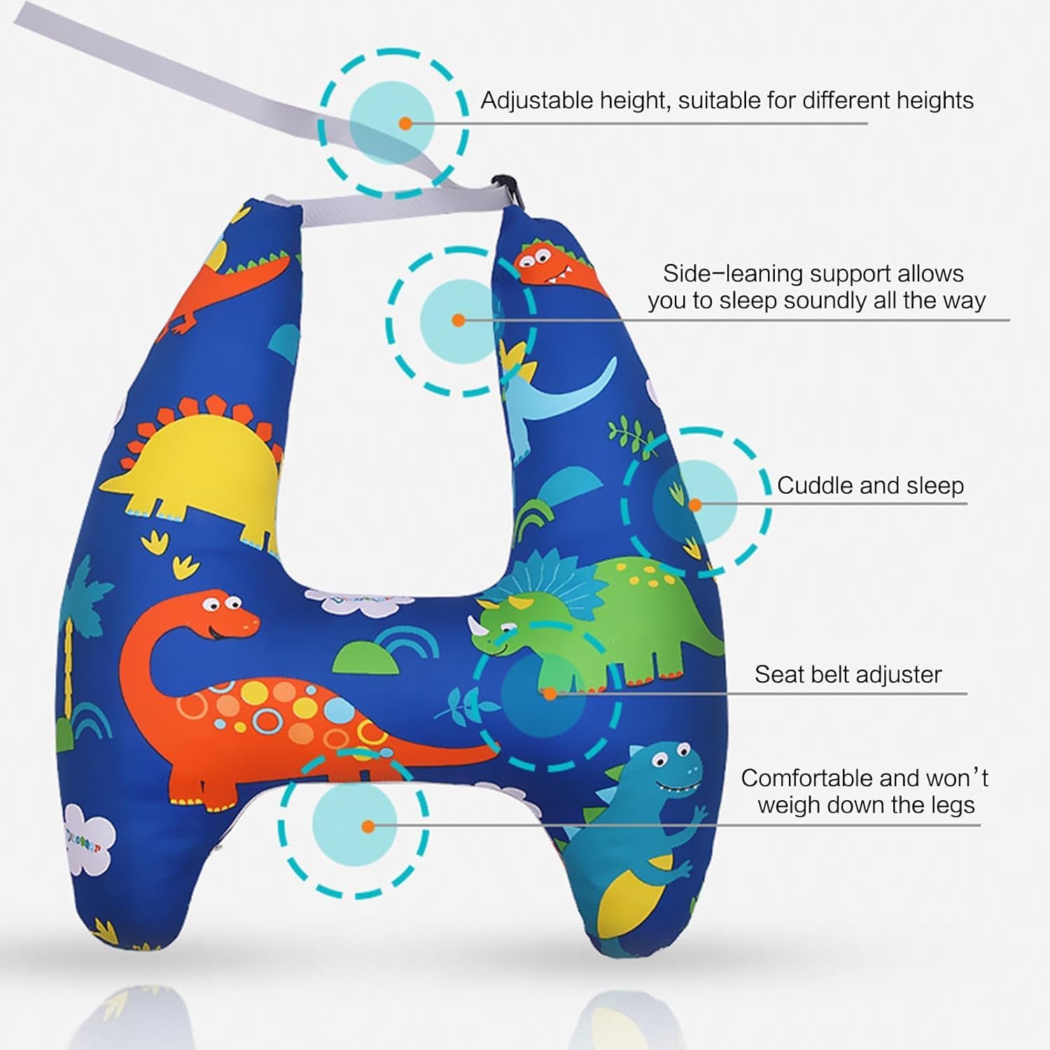 KidsTravel™ – Secure Support Travel Pillow for Children