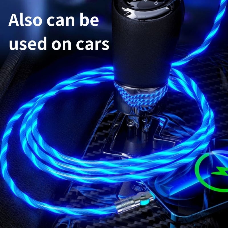 GlowLink™ - 540° Rotating Fast Charging Cable with Lights