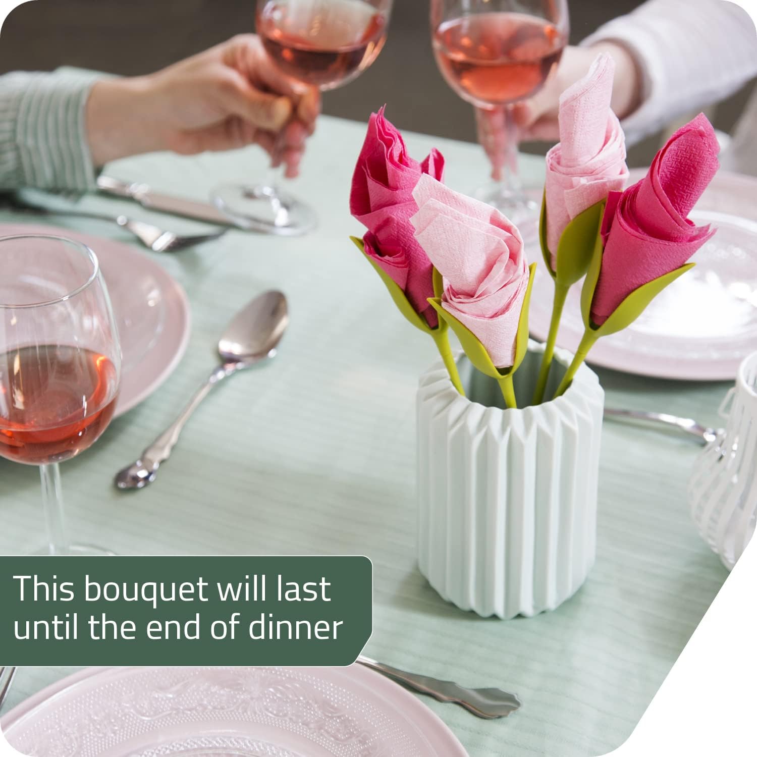 Florenza™ | Roll Napkins into Elegant Flowers (2 Pcs)