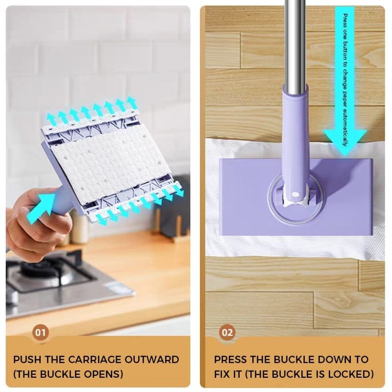 SwapClean™ | Automatic Cloth-Switching Mop