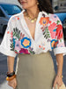 Carla Floral Print Short-Sleeved Shirt