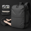 Travel backpack with vacuum pump