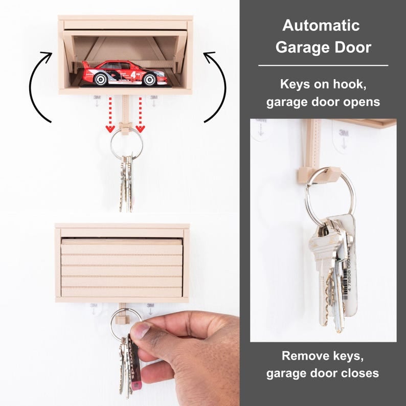 🚗🔑Industrial Wall-Mounted Key Holder