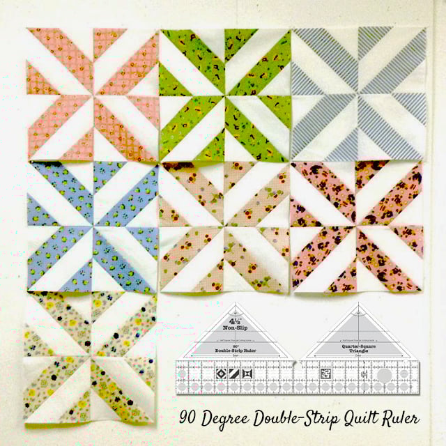 AngleMaster™ Quilt Ruler – 90° Double-Strip Edition