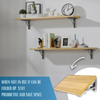 Sturdy foldable stand for optimized space (x2)
