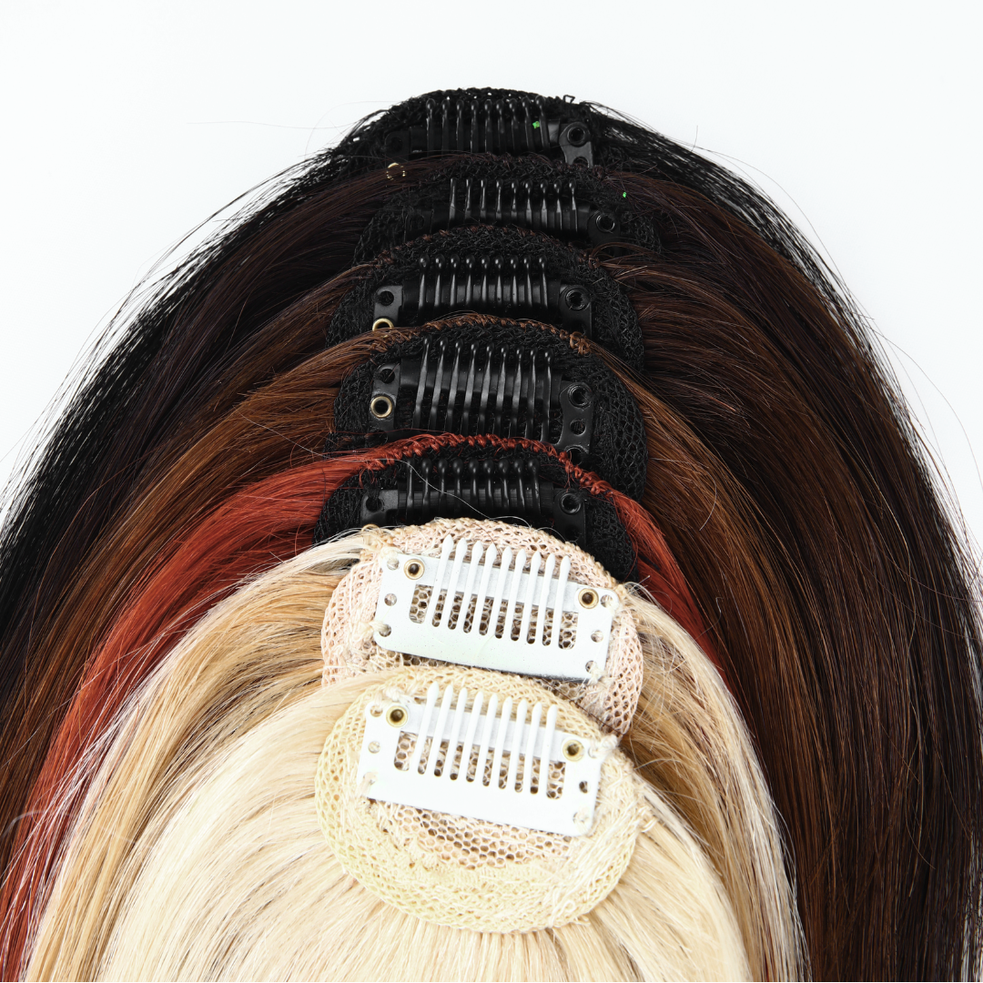 Eterna™ | Effortless Natural Look with Customizable Fit Clip-On Bangs