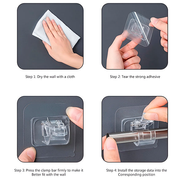 Handy Hooks for Easy, Organized Storage (Set of 4)