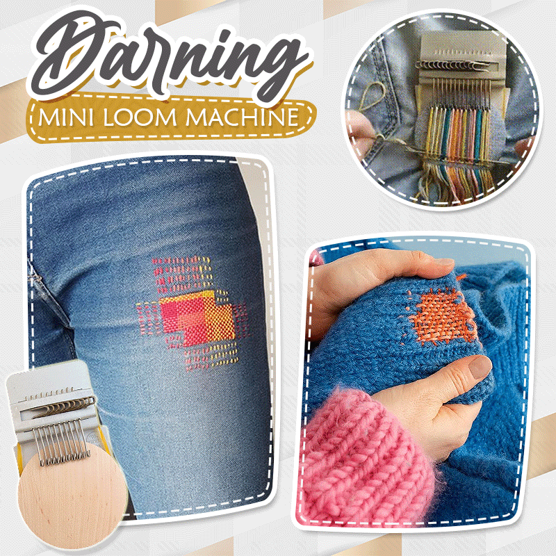 Quickly Repair Your Clothes with This Mini Loom