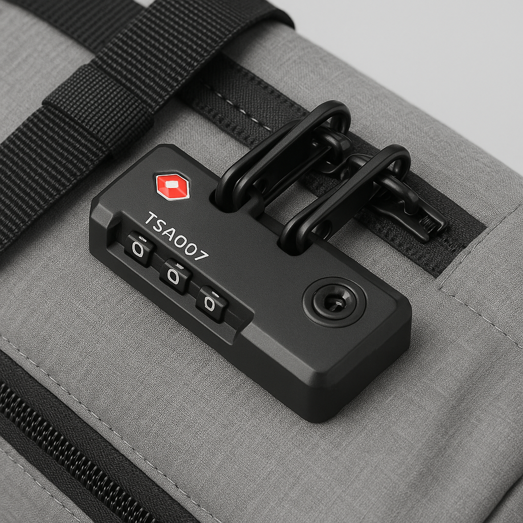 Travel backpack with vacuum pump