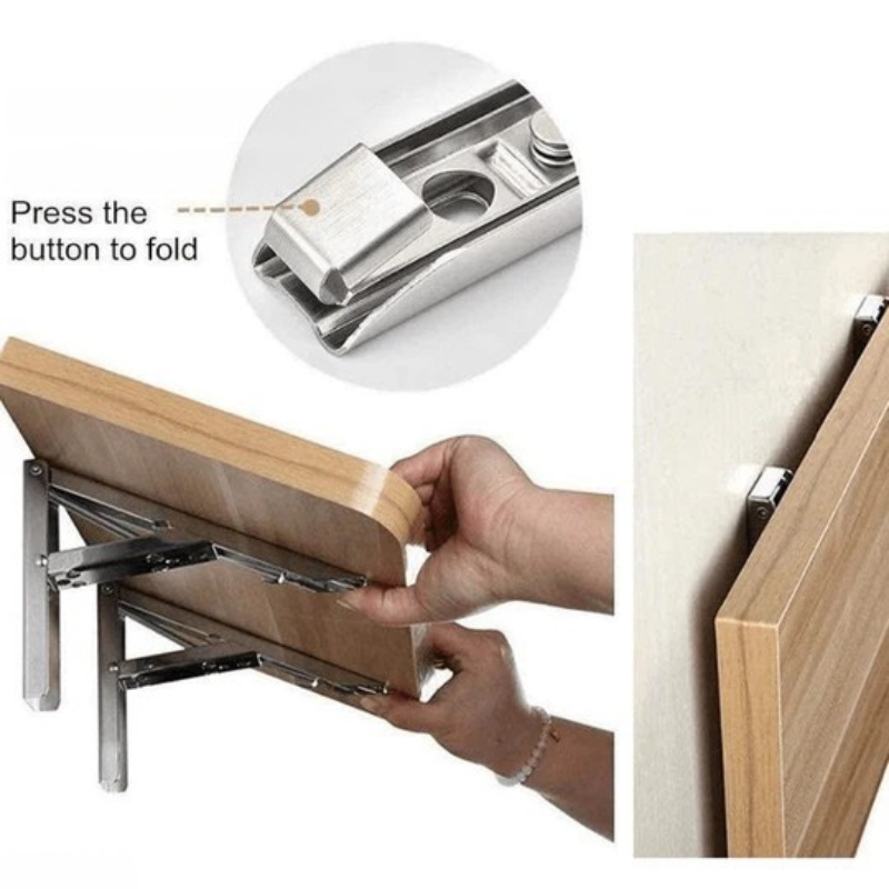 Sturdy foldable stand for optimized space (x2)