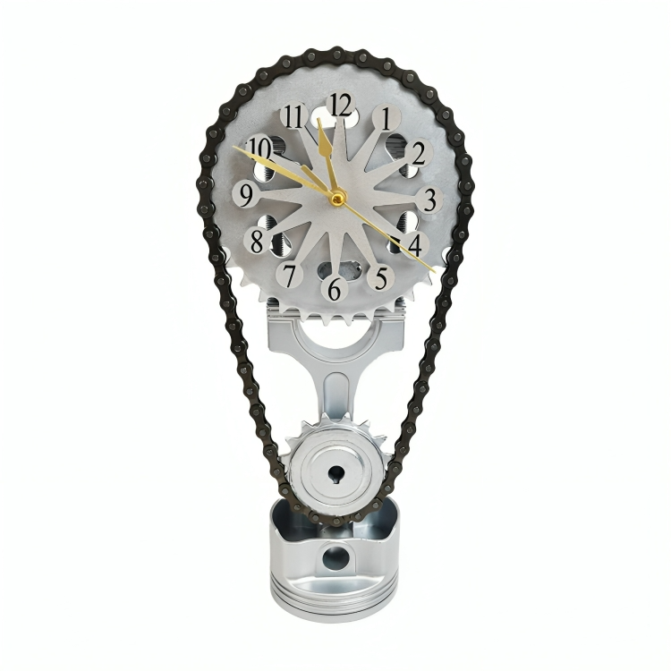 Clock9nine - Rotating Metal Gear Clock