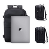 Travel backpack with vacuum pump
