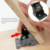 90° Self-Locking Folding Steel Hinges – Set of 2