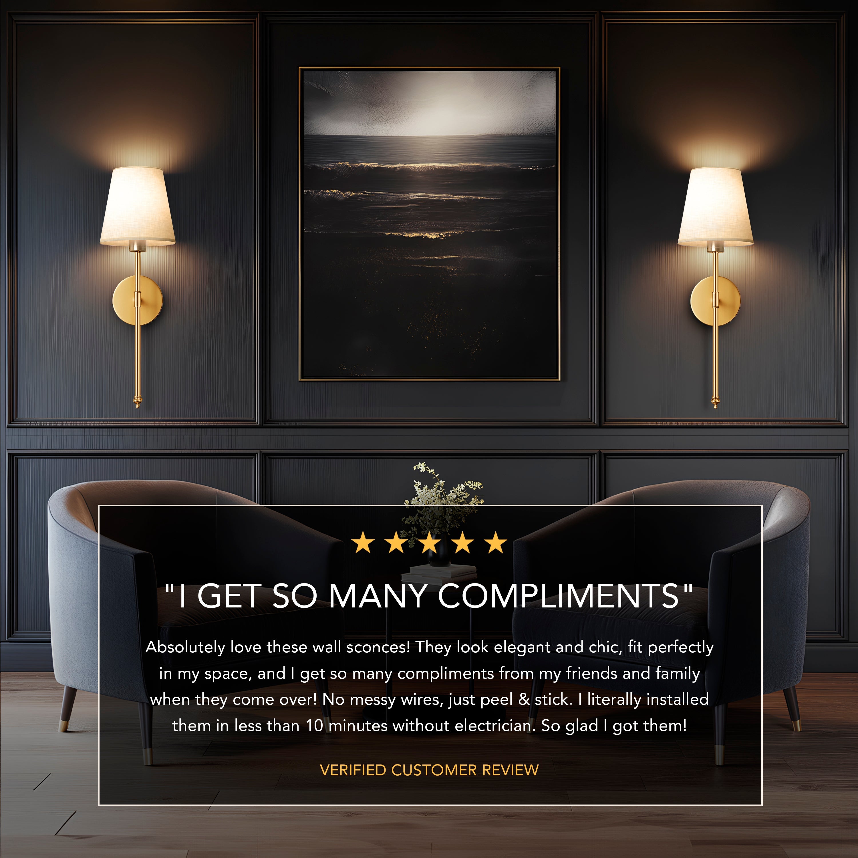 LumoGlow™ | WIRELESS WALL SCONCES (SET OF 2 )